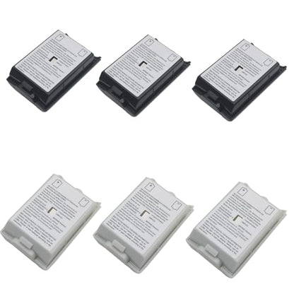 6 Pcs Battery Pack Cover Replacement Battery Pack Cover Shell Case for 360 Wireless Controller