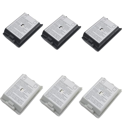 6 Pcs Battery Pack Cover Replacement Battery Pack Cover Shell Case for 360 Wireless Controller