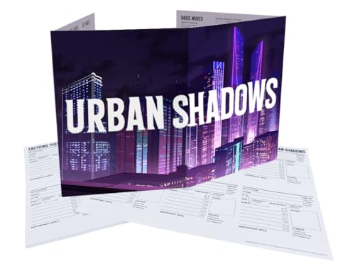 Magpie Games Urban Shadows: MC Screen & Campaign Notepads, 4-Panel GM Kit - style: GM Toolkit