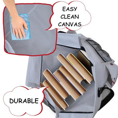 NGIL Utility Water Resistant Tote Bag | Work Tote for Women, Nurse Bag, Teacher's Choice Purse, Gym Bag, Everyday Organizer Top Zipper Closure - color: Baseball-white