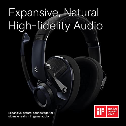 EPOS H6Pro Open Acoustic Gaming Headset with Mic – Lightweight Headband, Comfortable & Durable Design – Compatible with Xbox, PS4/PS5 & PC/Windows – Black | Lightweight Headband, Durable Design, Compatible with Xbox