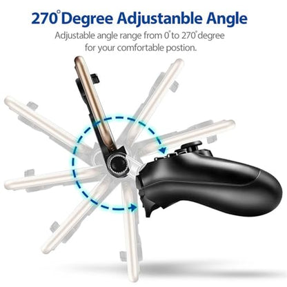 Newcos Game Controller Holder, Joso Angle View Adjustable Android Smart Phone Mount Bracket Storage Holder for Sony PS4 Dualshock 4 Controller Gamepad with OTG Data Cable
