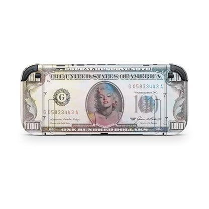 Glossy Glitter Gaming Skin Compatible with Nintendo Switch 2 Console Only - Monroe Currency - Premium 3M Vinyl Protective Wrap Decal Cover - Easy to Apply | Crafted in The USA by MightySkins - color: Monroe Currency, size: Switch 2 Console Skin Only, styl