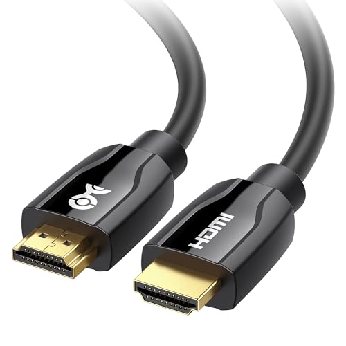 Cable Matters [Premium Certified] 4K HDMI Cable, 10ft, Black | 4K@60Hz, HDR10, 18Gbps, HDMI 2.0b, RGB 4:4:4, EMI Tested, 5.1/7.1 Audio, Gold-Plated Connectors, Foil Braid Shielding - size: 10 ft