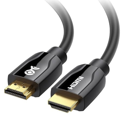 Cable Matters [Premium Certified] 4K HDMI Cable, 10ft, Black | 4K@60Hz, HDR10, 18Gbps, HDMI 2.0b, RGB 4:4:4, EMI Tested, 5.1/7.1 Audio, Gold-Plated Connectors, Foil Braid Shielding - size: 10 ft
