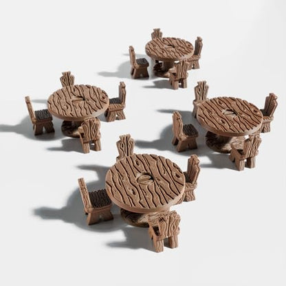 Tavern DND Terrain Set - Modular 70 Piece Tabletop Role-Playing Scenery - 28mm Scale, Includes Tavern Pieces & Accessories - Perfect for Dungeons & Dragons, Pathfinder, & RPG Tabletop Games