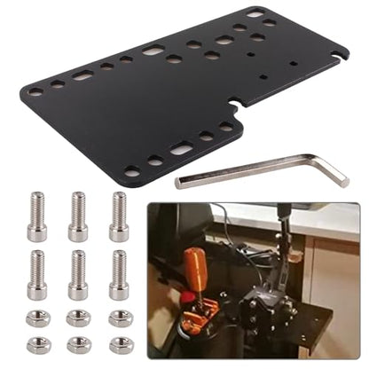 RASTP PC USB Handbrake Plate For SIM Racing Games Logitech G27 G25 G29 T500 T300(ONLY Plate) - color: Style A-Black