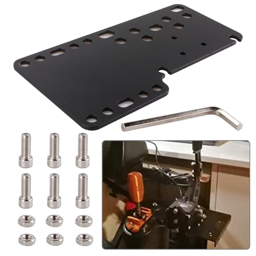 RASTP PC USB Handbrake Plate For SIM Racing Games Logitech G27 G25 G29 T500 T300(ONLY Plate) - color: Style A-Black