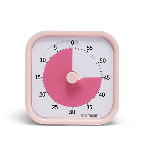 TIME TIMER MOD – 60-Minute Visual Timer, Homeschool Supplies Study Tool, Timer for Office and Meetings with Silent Operation (Peony Pink) - color: Peony Pink, style: Timer
