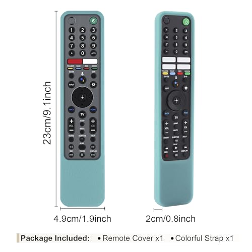Protective Case for Sony Remote RMF-TX600U RMF-TX500U RMF-TX500E RMF-TX600E | Silicone Cover for Sony RMF-TX621U RMF-TX520U Smart TV Remote Sleeve Skin Waterproof, Anti-slip (Glow in Dark Blue) - color: Glow in Dark Blue