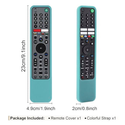 Protective Case for Sony Remote RMF-TX600U RMF-TX500U RMF-TX500E RMF-TX600E | Silicone Cover for Sony RMF-TX621U RMF-TX520U Smart TV Remote Sleeve Skin Waterproof, Anti-slip (Glow in Dark Blue) - color: Glow in Dark Blue