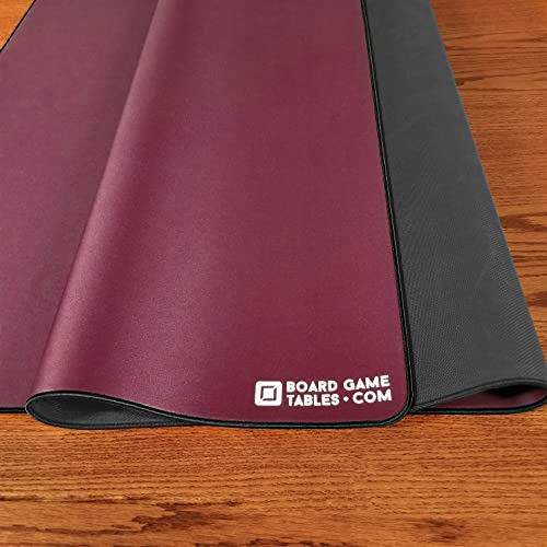 Allplay Board Game Playmat, 3.5'x5.5', Large, Burgundy | Thick Super Cushioned, Stitched Edge, Water Resistant, with Carrying Case for Board Games, Card Games, RPGs - color: Burgundy, size: Large (3.5'x5.5')