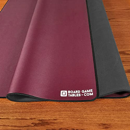 Allplay Board Game Playmat, 3.5'x5.5', Large, Burgundy | Thick Super Cushioned, Stitched Edge, Water Resistant, with Carrying Case for Board Games, Card Games, RPGs - color: Burgundy, size: Large (3.5'x5.5')