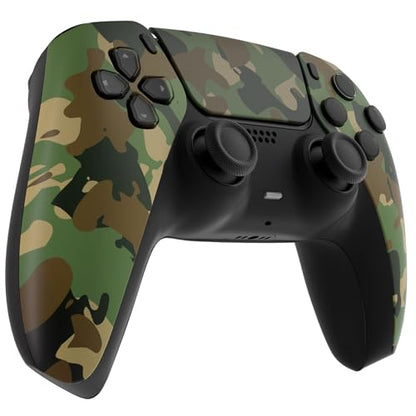 ProControllers LLC Custom Wireless Controller for PS5 - Hand Airbrushed & Multiple Designs Available (Green Camo) - color: Green Camo