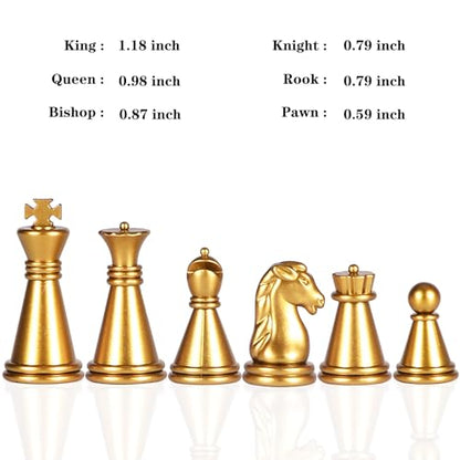 5" Mini Chess Set Travel Board Game with Magnetic Folding Chess Board Portable and Store Chess Pieces Pocket Chess Games for Kids and Adult,Easy to Carry