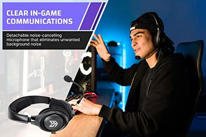 Sound Blaster Blaze V2 Over-Ear Gaming Headset with Detachable Noise-Cancelling Microphone, Volume and Mic Mute Control for PC/Mac/Consoles