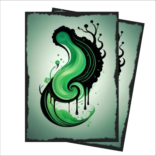 Foxtrot Designs TCG Art Card Sleeves - 100 Count Card Protectors with Matte Textured Back - Compatible with Magic The Gathering and Other TCGs & LCGs (Decay) - color: Decay