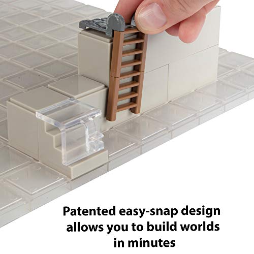 Monster Adventure Terrain- 40pc Painted Ladders and Stairs Bulk Set- Stackable 3-D Tabletop Customizable World Builder Compatible with DND Dungeons Dragons, Pathfinder, and All RPG Games - color: Ladders & Stairs Accessory Set