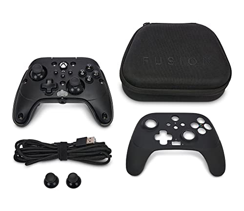PowerA FUSION Pro 3 Wired Controller for Xbox Series X|S, Xbox One, Mappable Advanced Gaming Buttons, Xbox Controller, Trigger Locks, Black, Officially Licensed for Xbox - style: FUSION Pro 3