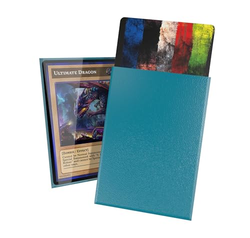 Ultimate Guard Cortex Outer Card Sleeves, 60 Japanese Size TCG Sleeves, 62 x 89mm, Petrol Back, Glossy Finish, No PVC & Acid-Free, High Clarity - color: Petrol, size: Japanese Glossy