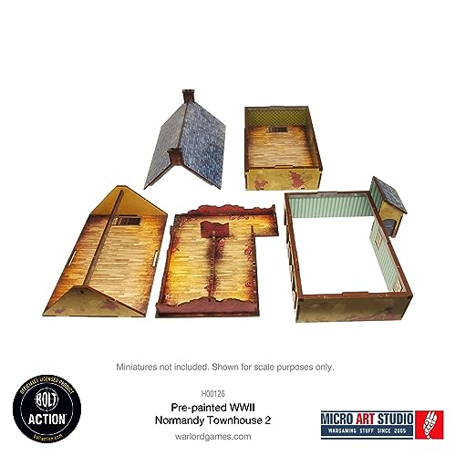 WW2 Normandy Townhouse 2 HDF Prepainted Terrain