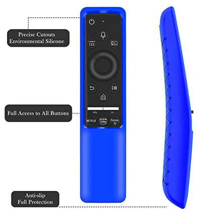 Case Compatible with Samsung Smart TV Remote Controller BN59 Series, Light Weight Silicone Cover Protector Shockproof Anti-Slip Remote Skin Sleeve - Blue - color: Blue