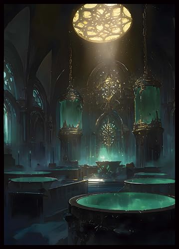 MTG Card Sleeves -Underground Mortuary- Surveil Lands - Ultra Clear Front & Matte Finish Back, 100 Count Standard Size Matte Art Sleeve for Magic the Gathering - color: Underground Mortuary