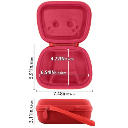 Baval Hard Case for Playstation 5 PS5 DualSense Wireless Controller | Protective Storage Box, Specifically Design for PS 5 Controller, Soft Velvet Lining, Customized Slots, Snug Fit, Red Case - color: Red Hard Case