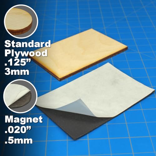 LITKO Ready Base Kit | Compatible with The Old World | 50x75mm Monster | Twenty 3mm plywood bases + magnets | Magnetize minis for storage & steel trays | Infantry - style: 50x75mm Rectangular