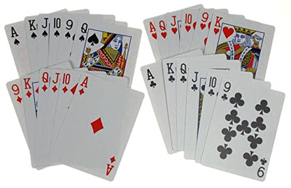 Hickoryville Euchre Playing Cards Bundle - 2 Euchre Decks in One Box with Black & White Suit Marker Dice