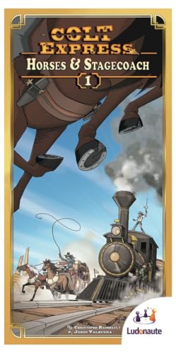 Ludonate Colt Express Horses & Stagecoach Card Game Expansion - Exciting Western Strategy with New Loot & Events - style: Horses