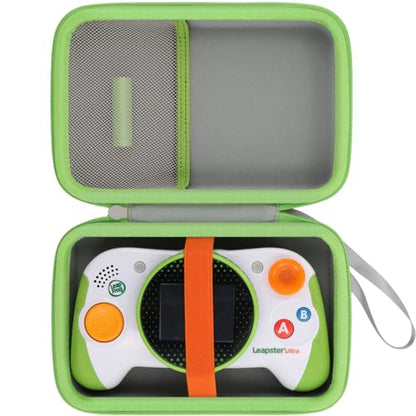 Baval Hard Case for Leapfrog Leapster Ultra Handheld Learning Game Console | Shockproof, Impact-resistant, Protective Storage Box, Portable Carrying Box, Elastic Straps, Mesh Pocket