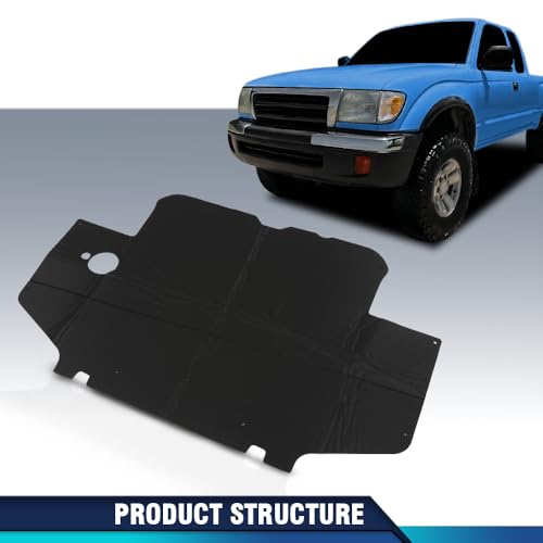 PIT66 Hood Insulation Pad Compatible with Toyota Tacoma 1995-2000 - style: 1995-2000 Toyota Tacoma