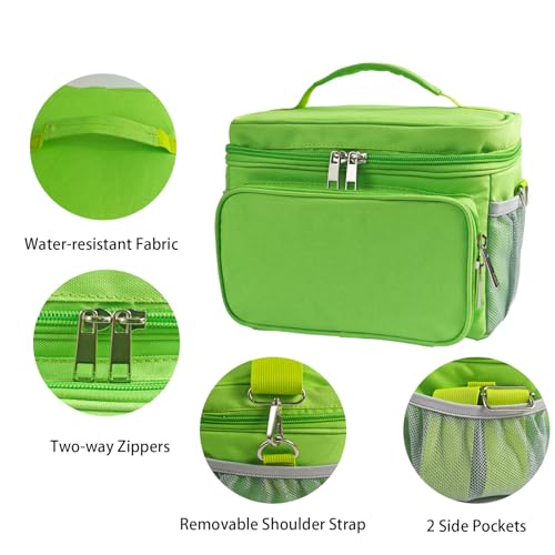 Travel Carrying Case Compatible with Yoto Player Bluetooth Speaker and Headphone Accessories, Card Holder Holds up to 80 Cards with Shoulder Strap, Bag Only (Green) - color: Green