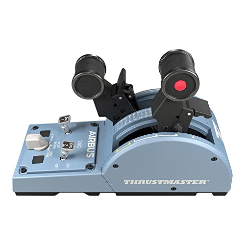 Thrustmaster TCA Quadrant Airbus Edition Flight Sim Throttle - PC | Detents, switches, thrust reversers, 2 axes, 16 buttons, Hall-Effect sensors, linear mode, for realistic cockpit control - style: Quadrant