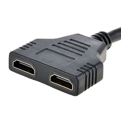 HD/MI Switcher Male to Female HD/MI Splitter Multi Port Adapter | 1 in 2 Out for Tv Hd 1080p TV Adapters Cable 3 Port for DVD Player, Game Console, LCD Monitor, PC, HDTV, Cable Box, Projector