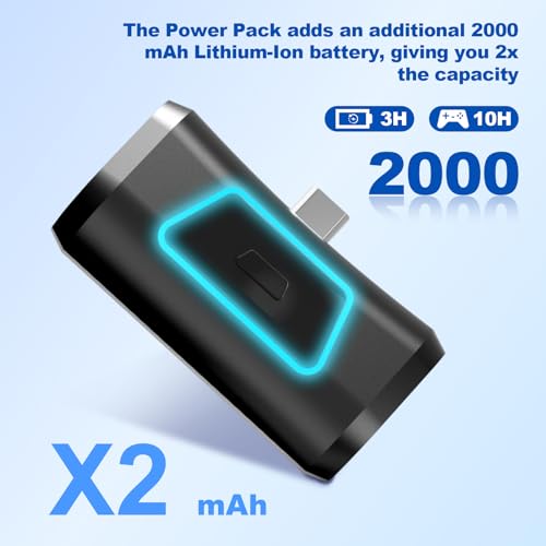 Rechargeable Battery Pack Compatible with PS5 Dualsense/Edge Controller,Play and Charge Kit for PlayStation 5 Controller,USB Type-C Charging Cable,+10 Hours of Battery Life,1 Pack