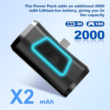 Rechargeable Battery Pack Compatible with PS5 Dualsense/Edge Controller,Play and Charge Kit for PlayStation 5 Controller,USB Type-C Charging Cable,+10 Hours of Battery Life,1 Pack