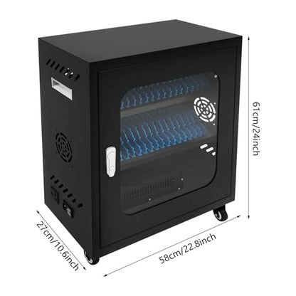 Rechargeable Mobile Phone Charging Cabinet,40 Slots Cell Phones Charging Station Portable Cellphone Charging Cart with Combination Lock, for Students and Employees, Tourists (40Slots) - size: 40Slots