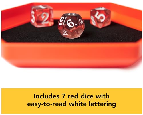 Spin Master Games, Campaign Dice, Premium Dice to Go, Set of Polyhedron Dice for RPG & Board Games, Storage Case, DND Dungeons and Dragons, MTG Magic The Gathering, for Ages 8 & Up - color: Campaign Dice Deluxe