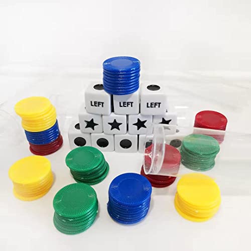 Left Right Center dice Game Set Bundle (4 Pack) - color: 4 Pack