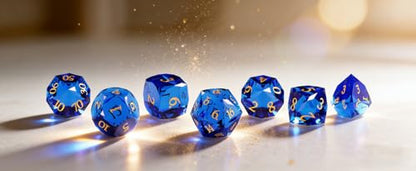 7-Piece Diamond Cut Dice Set for Dungeons and Dragons (D&D) | RPG & Tabletop Games | Premium Gift Box & Durable Design - color: Zs-c