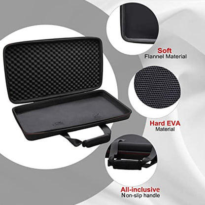 LTGEM DJ Controller Case for Hercules DJControl Inpulse 500 / Hercules DJControl Inpulse 300 MK2 - Hard Storage Travel Protective Carrying Bag - size: Hercules Inpulse 500