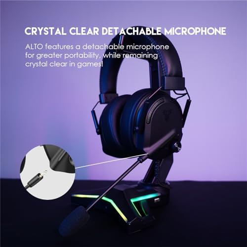 FANTECH Alto MH91 Gaming Headset with Detachable Mic, 50mm Drivers, Multi-Platform Compatible, Memory Foam Ear Cushions, in-Line Controls for PC/PS4/XBOX/Switch/Mobile