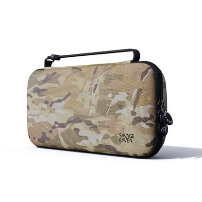 SAVAGE RAVEN by Skull & Co. Every Day Slim Carrying Case for Nintendo Switch 2: Portable Hard Shell Protective Travel Case,Console Protection- Multi-Camo - color: EDC-Multi-Camo