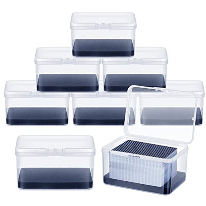 8 Pcs Plastic Card Case Boxes for 162 Pcs Game Cards 3 Decks of Playing Card Clear Plastic Holder Box Organizer for Travel Game, 4. 7 x 3. 3 x 2. 5 Inch, Cards Not Included
