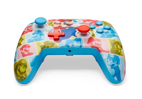 PowerA Enhanced Nintendo Switch and Switch 2 Wired Controller - Mario Hero Reel, Gamepad, game controller, wired controller, officially licensed - color: Mario Hero Reel
