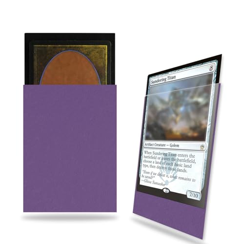 Purple Card Sleeves 200 Pack Compatible with MTG Card Sleeves Sturdy | Matte Back Finish, Perfect Shuffling - Protect All Your Trading Cards Collectible Cards, Never Tear - color: Purple, size: 200 pack Card Sleeves