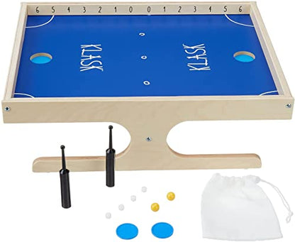 KLASK Game Spare Part Set 2.0 - for All KLASK Magnetic Tabletop Games | 5 white biscuits (magnets), 3 yellow balls & 1 striker, party game of skill, tournament ready, pub or family nights, ages 8+