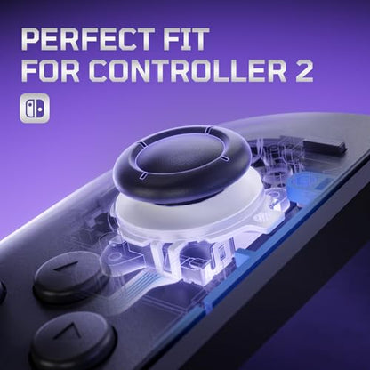 eXtremeRate Replacement 3D Joystick for Nintendo Switch 2 JoyCon, Controller Left Right Analog Stick Thumbsticks with Repair Tools for JoyCon 2, Multi-Colors Options - White - color: White